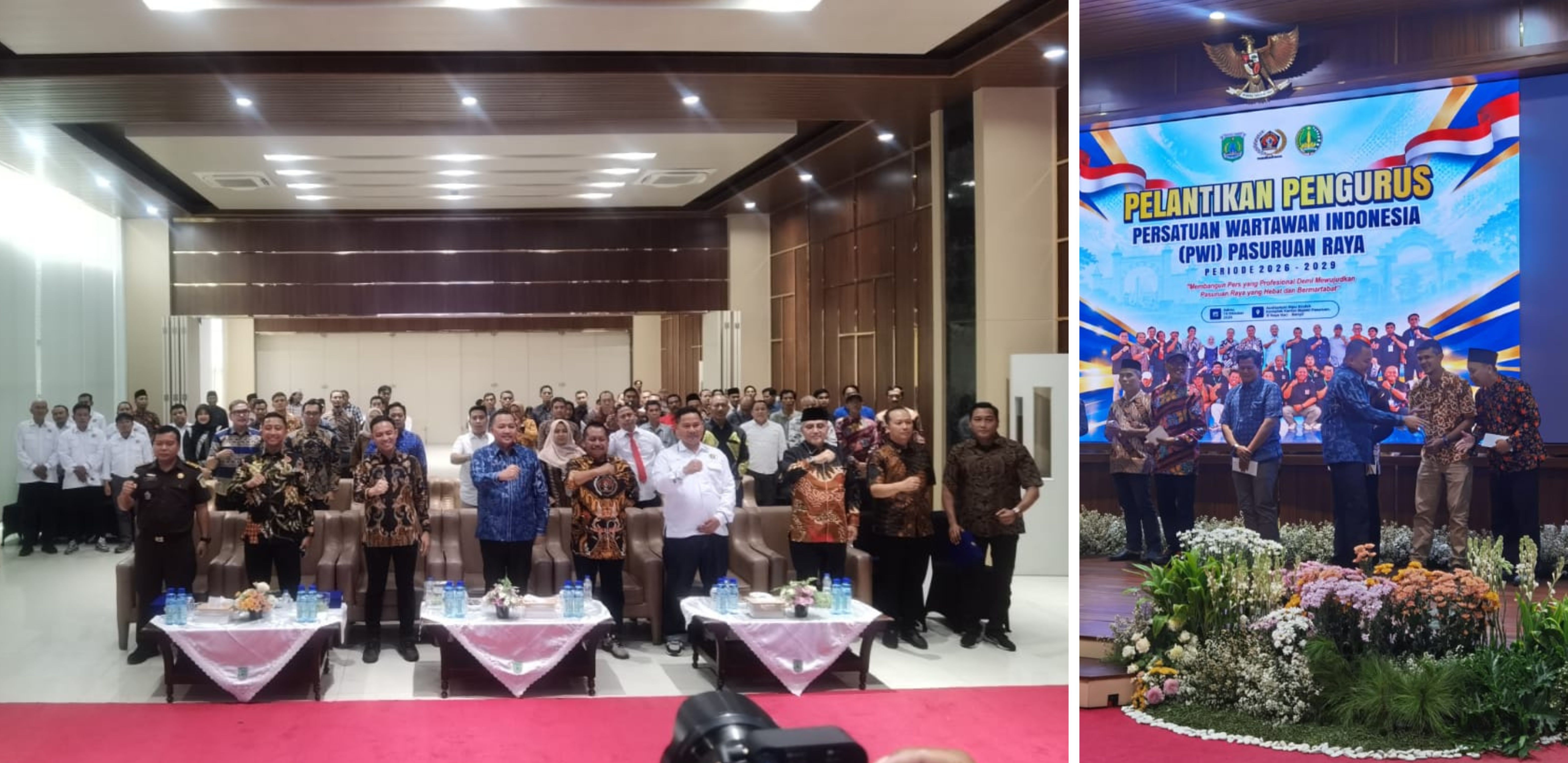 Hadiri Pelantikan Pengurus PWI Pasuruan Raya 2026–2029, Direktur Cempaka Foundation Dorong Kolaborasi Isu Lingkungan